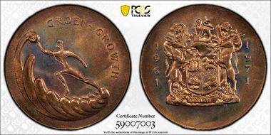1971 Medal Laidlaw-0154 AE Republic 10th Anniversary SP64RB