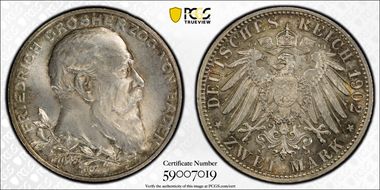 1902 2 Mk 50th Year J-30 MS65