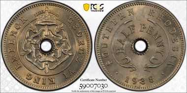 1938 1/2D MS64