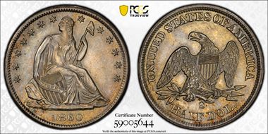 1860-S 50C MS64