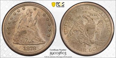 1872-S 25C MS64