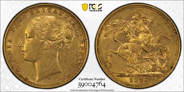 1876-S Sov S-3858A St. George AU53