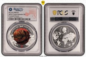 2024 $5 Crooked Forest Beauty of the World MS70