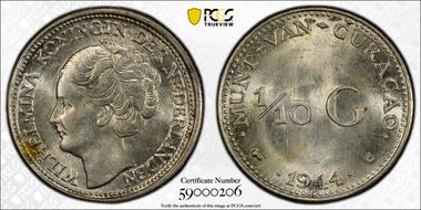 1944-D 1/10 G MS65