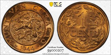 1944-D 1C MS66RD