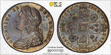 1731 Shil S-3698 Roses & Plumes MS62