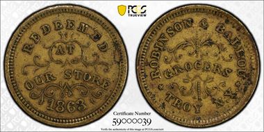 1863 CWT F-890E-12b Brass PE Robinson & Ballou N1