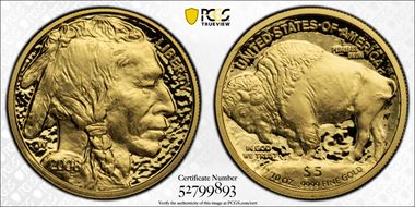 2008-W $5 American Buffalo .9999 Fine Gold PR69DCAM