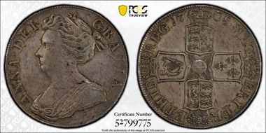 1708 Crown S-3601 Eng & Scot Shield AU58