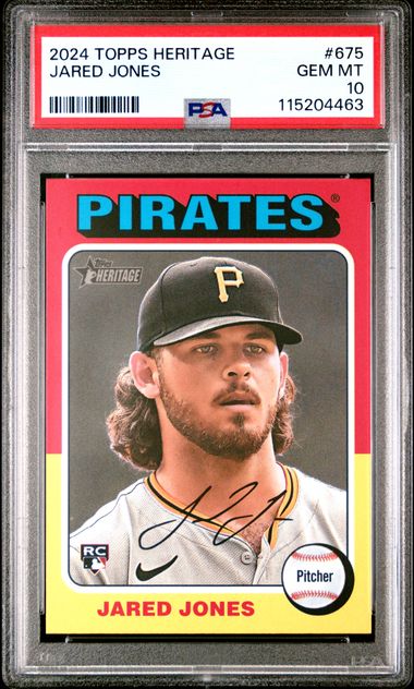 2024 Topps Topps Heritage #675 Jared Jones 19c6 front