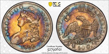 1832 50C Small Letters XF40