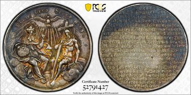 (c. 1800) Medal Holy Trinity Ag MS63