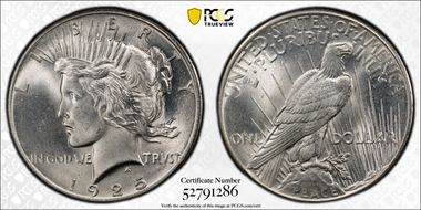 1925 $1 MS66