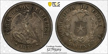 1872-So 50C AU50