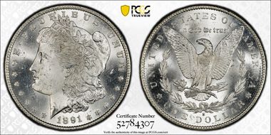 1891-S $1 MS65
