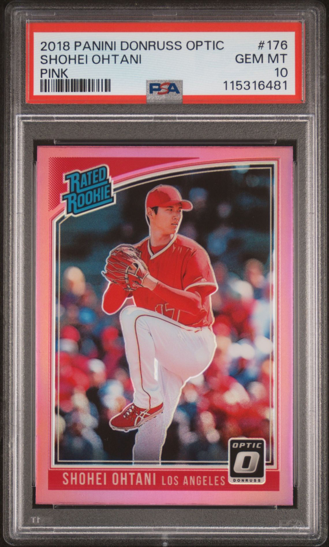 2018 Panini PANINI DONRUSS OPTIC PINK #176 Shohei Ohtani front