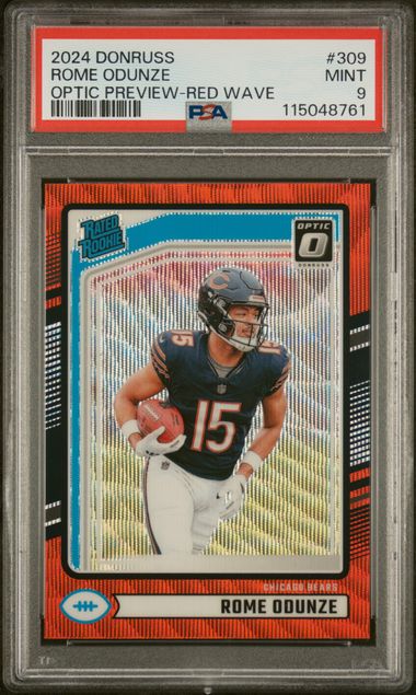2024 Panini Donruss Wave #309 Rome Odunze front