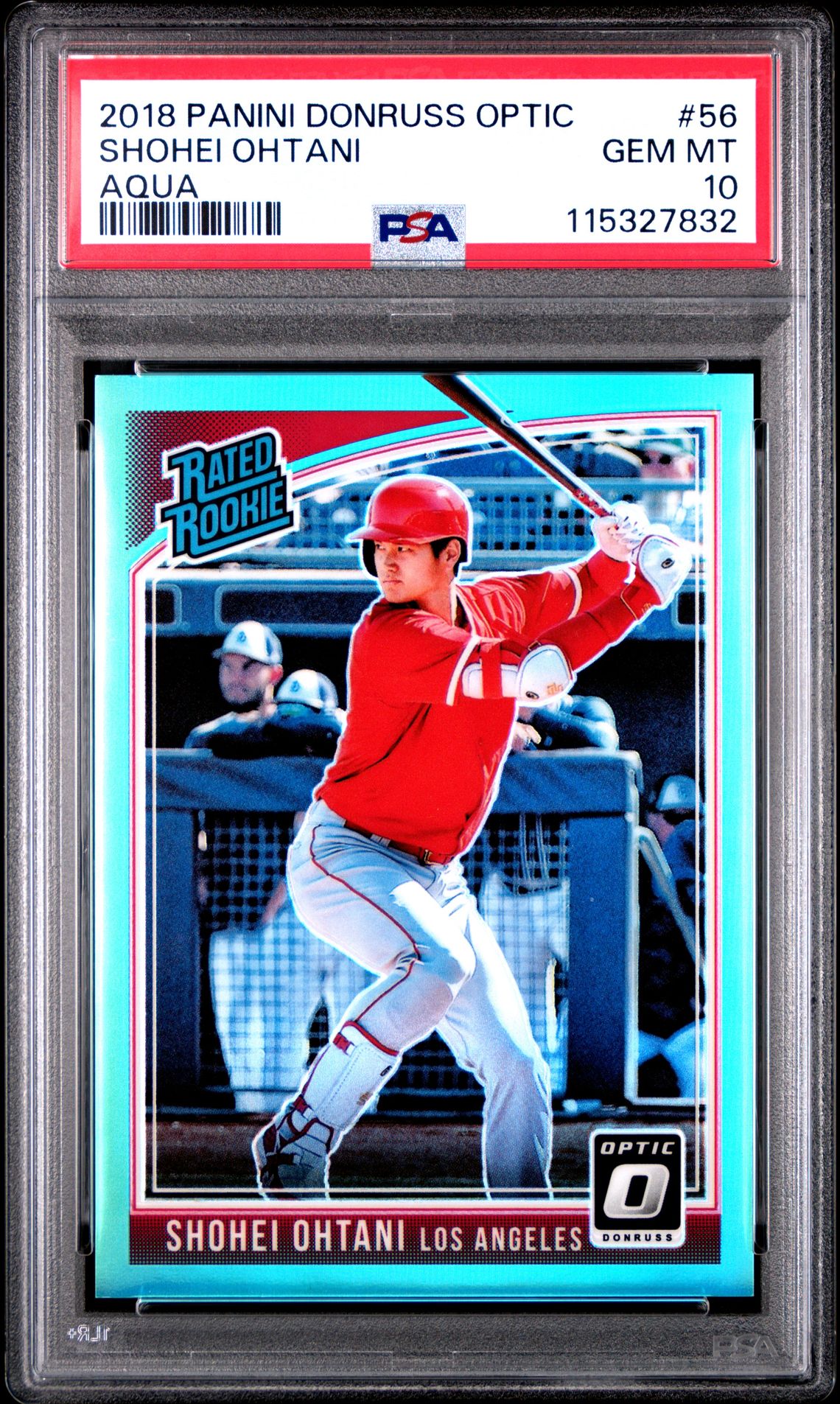 2018 Panini PANINI DONRUSS OPTIC Aqua #56 Shohei Ohtani front