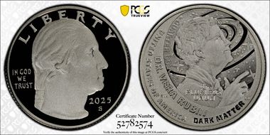 2025-S 25C Dr. Vera Rubin Silver PR70DCAM