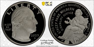 2025-S 25C Stacey Park Milbern Silver PR70DCAM