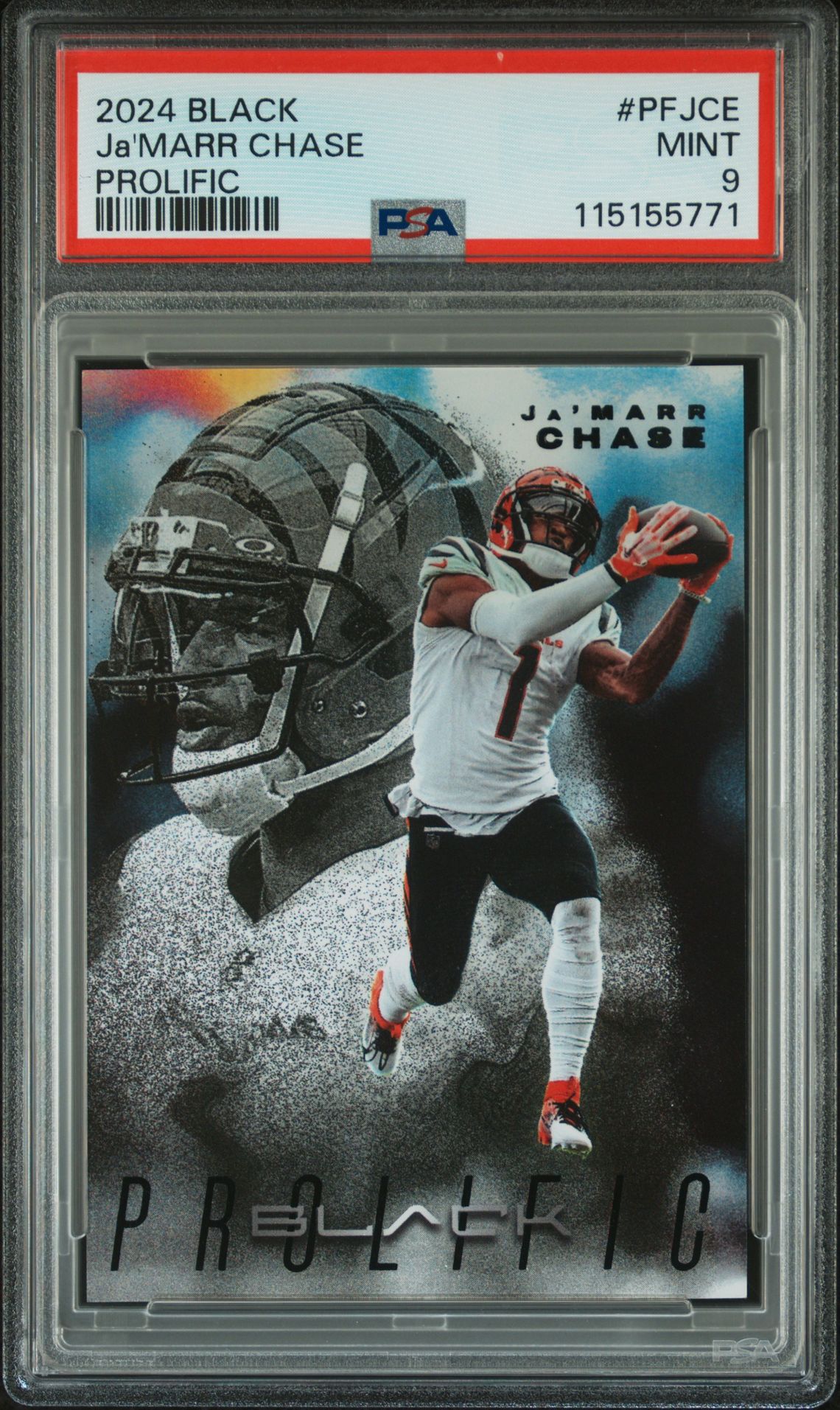 2024 Panini PANINI BLACK PROLIFIC #PFJCE Ja'Marr Chase front
