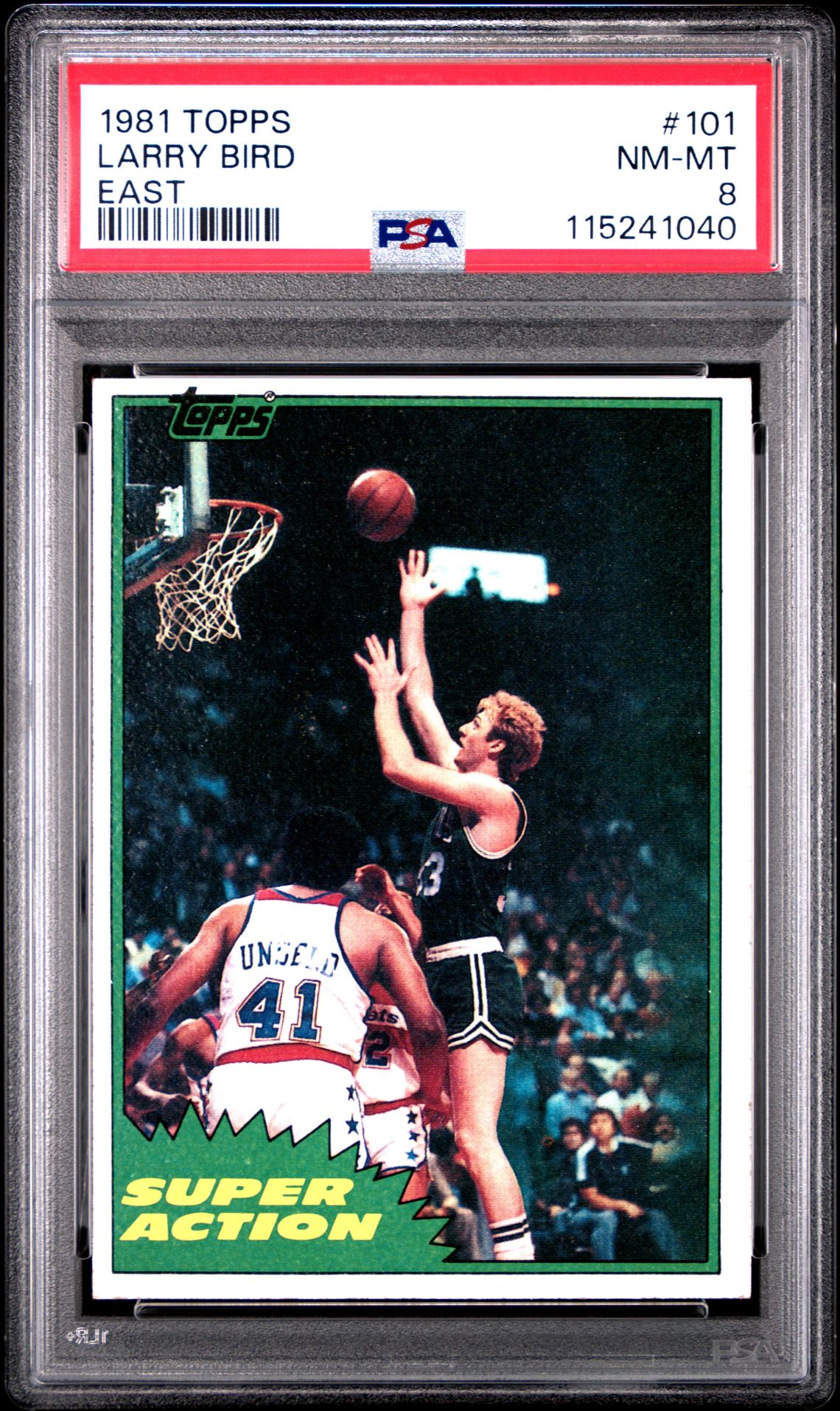 1981 Topps Larry Bird #101 (East) Nm-Mt 8 front