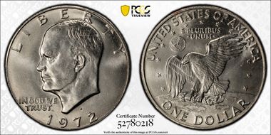 1972-D $1 MS65
