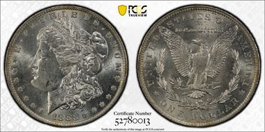 1883-O $1 MS62