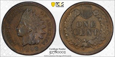 1890 1C AU53BN