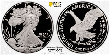 2025-W $1 Silver Eagle First Strike PR70DCAM