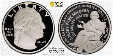 2025-S 25C Stacey Park Milbern Silver First Strike PR70DCAM