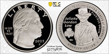2025-S 25C Juliette Gordon Low Silver First Strike PR70DCAM