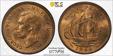 1948 1/2D S-4115 MS64RB