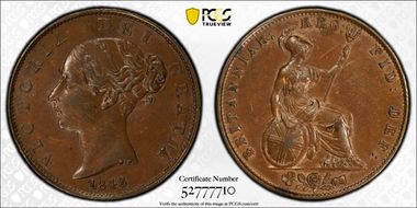 1848/7 1/2D S-3949 AU58BN