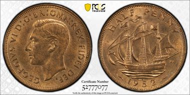 1952 1/2D S-4118 MS64RB