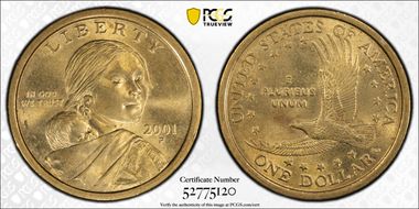 2001-P SAC$1 MS64