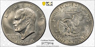 1974 $1 MS63