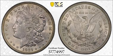 1921 $1 Morgan N1