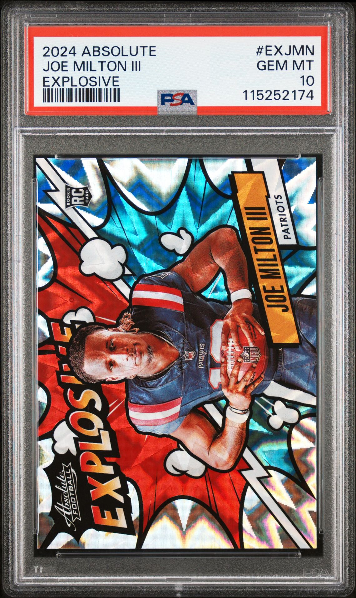 2024 Panini PANINI ABSOLUTE EXPLOSIVE #EXJMN Joe Milton Iii front