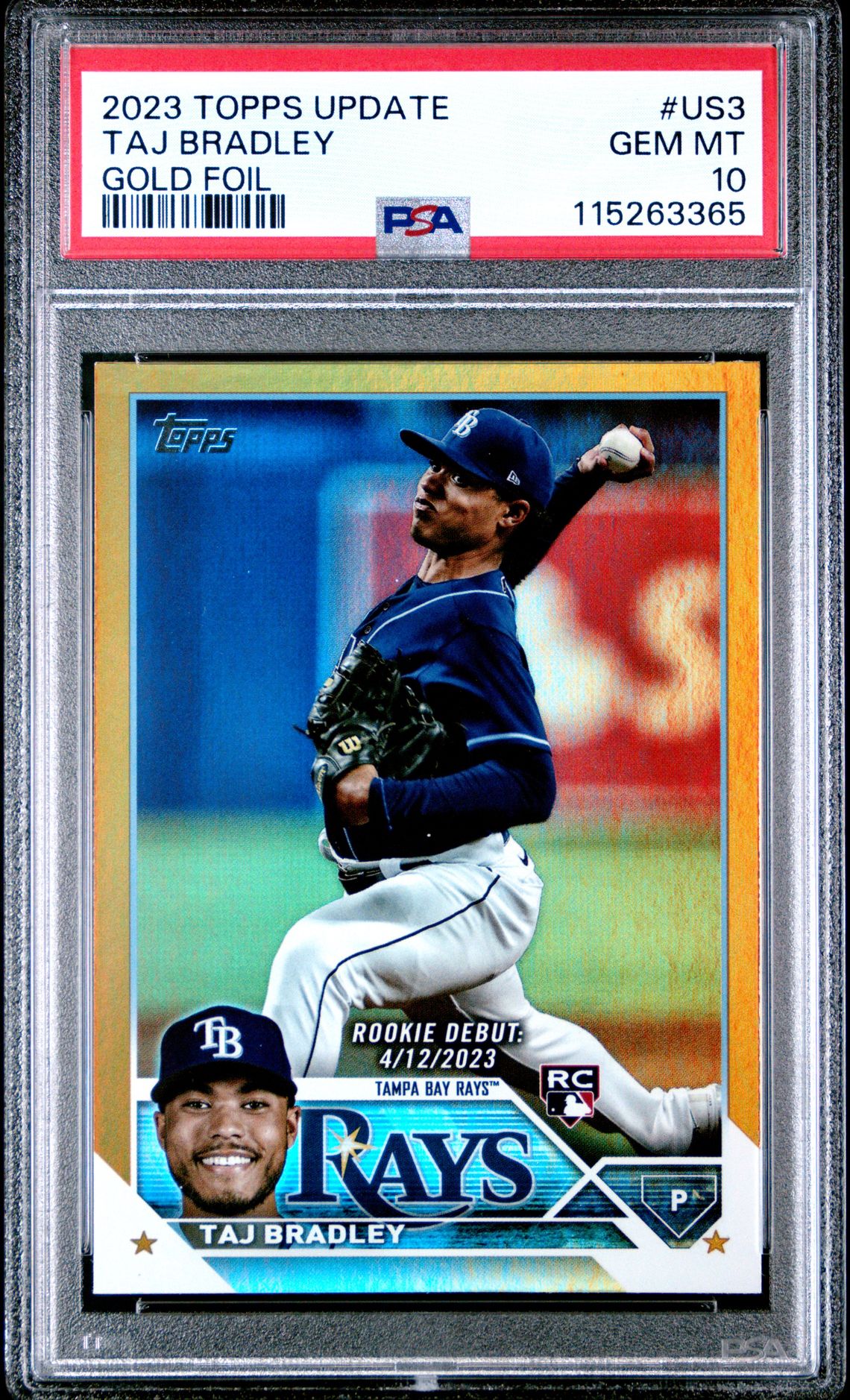 2023 Topps TOPPS UPDATE Gold #US3 Taj Bradley front