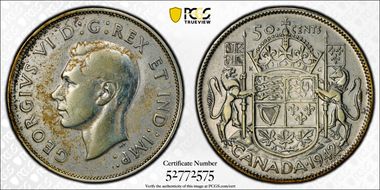 1942 50C Narrow Date N1