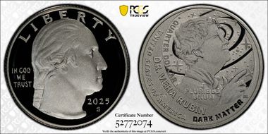 2025-S 25C Dr. Vera Rubin Silver PR70DCAM