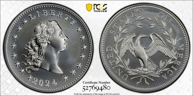 2024 Medal Flowing Hair Ag 230th Anniversary MS69
