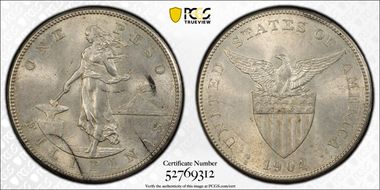 1904-S Peso MS61