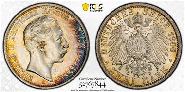 1906-A 2 Mk J-102 MS63