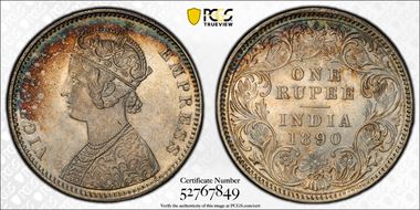 1890-C Rupee SW-6.112 MS64