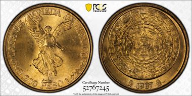 1987-Mo 1/20 oz KM-530  Au MS68