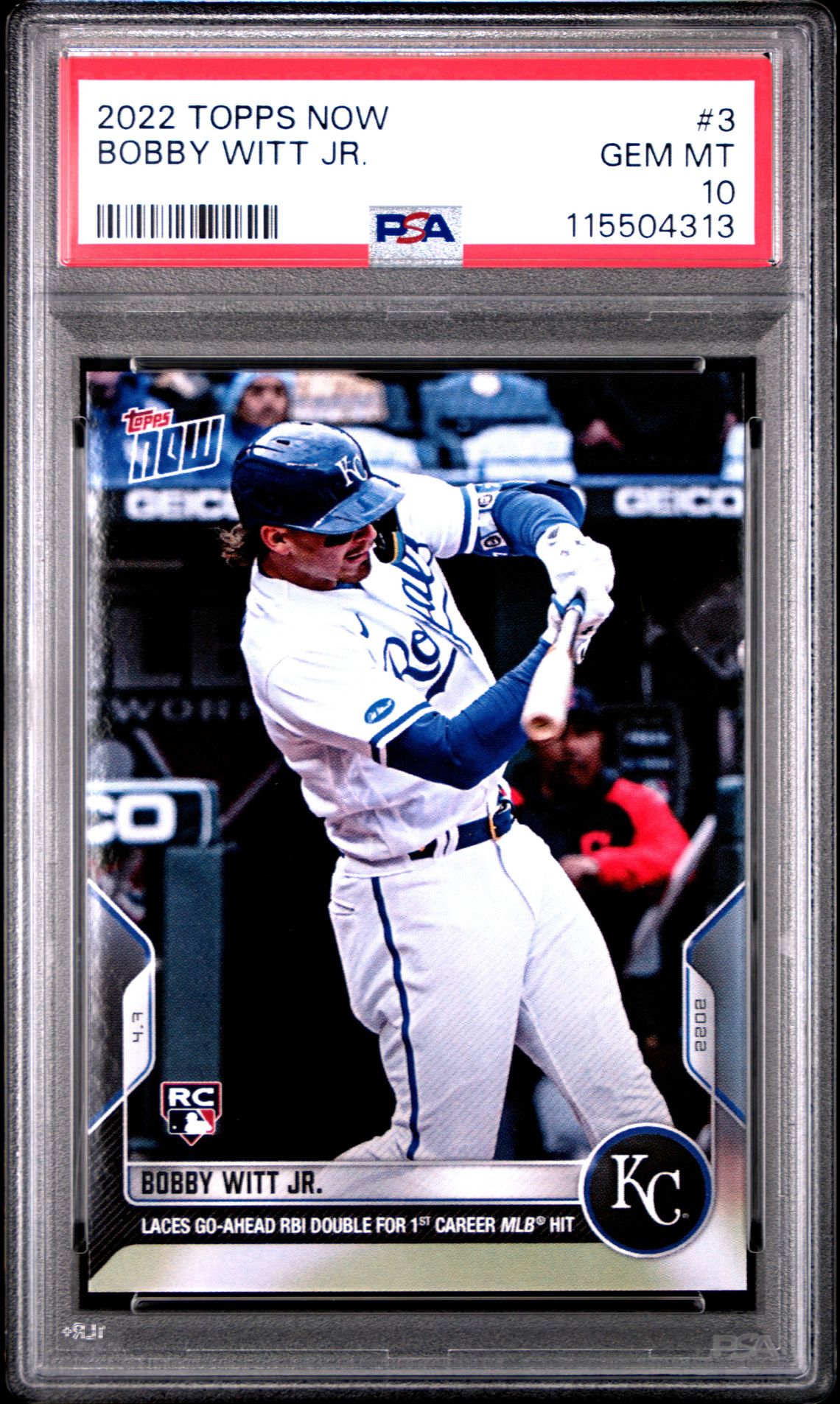 2022 Topps Now TOPPS NOW #3 Bobby Witt Jr. front