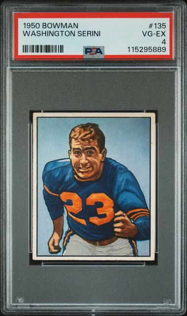 1950 Bowman #135 Serini Eye Appeal front