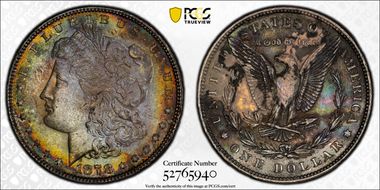 1878 7TF $1 Reverse of 1879 N1